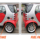 Image for article titled Smart Car Explodes When Driver Fills Wrong Hole With Gas But I Blame Bad Design